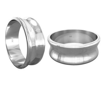 Base for rings Apoxie*sterling silver 925