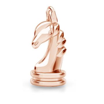 Chess horse pendant*sterling silver 925*18K - Rose Gold Plated - 0,4 µm