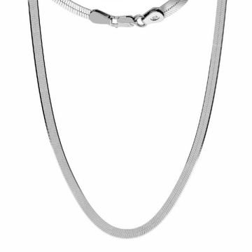 Catena serpente piatta*argento sterling 925*PT - Placcato in platino