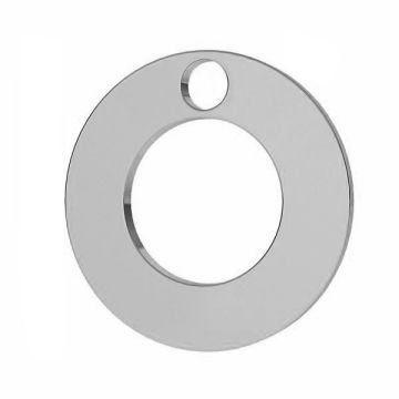 Round pendant tag, karma, sterling silver 925, LKM-2896 - 0,50 12x12 mm