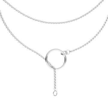 Base collana, argento 925, CATENA 50 ROLO 025, 50 cm