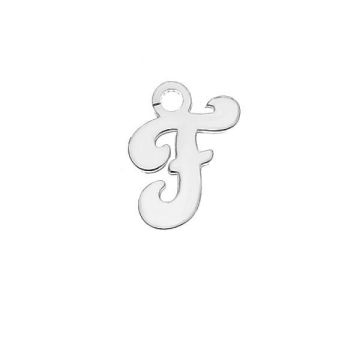 Letter F pendant*sterling silver 925