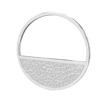 Round pendant, sterling silver 925, LKM-2745 - 0,50 18x18 mm