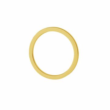 Open circle pendant 13mm, sterling silver 925, LKM-2959 - 0,80 13x13 mm*18K - Light Yellow Gold Plated - 0,4 µm