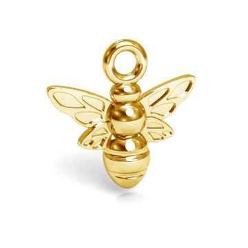 Bee pendant silver, sterling silver 925, CON 1 E-PENDANT 640 10,55x10,35 mm *24K - Gold Plated - 0,4 µm