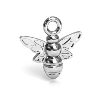 Bee pendant silver, sterling silver 925, CON 1 E-PENDANT 640 10,55x10,35 mm *RH - White Rhodium Plated