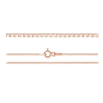 Catena Veneziana veneziana*argento 925*18K - Placcato Oro Rosa - 0,4 µm