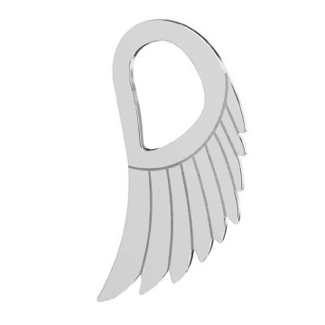 Wing pendant, sterling silver 925, LKM-2221 - 0,50 8,8x15 mm