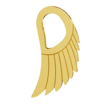 Wing pendant, sterling silver 925, LKM-2221 - 0,50 8,8x15 mm*24K - Gold Plated - 0,4 µm