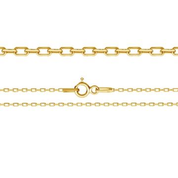 AD 35 75 cm, catena d'ancora argento sterling*18K - Placcato oro giallo chiaro - 0,4 µm