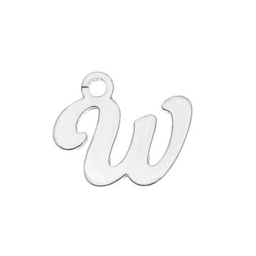 Letter W pendant*sterling silver 925