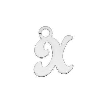 Letter X pendant*sterling silver 925