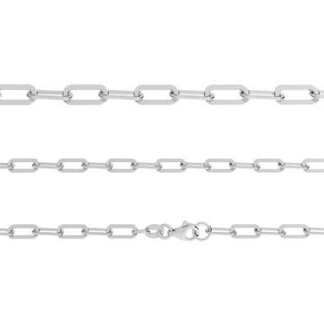 AFLK 1,00 40 cm, catena ancora per collana celebrit?, argento sterling*RH - Rodiato bianco