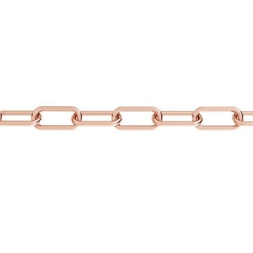 Catena sfusa ancora ovale*argento sterlina 925*18K - Placcato oro rosa - 0,4 µm