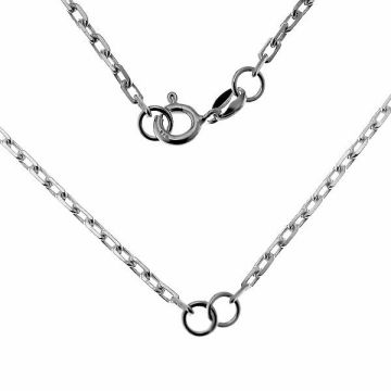 Base della collana, argento sterling 925, CATENA 54 AD 70 41 cm*PT - Placcato in platino