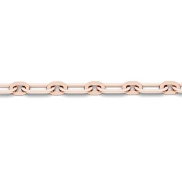 Catena sfusa ancora piatta*argento sterlina 925*18K - Placcato oro rosa - 0,4 µm