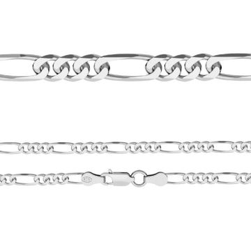 Bransoleta łańcuszkowa - typu Figaro*srebro AG 925