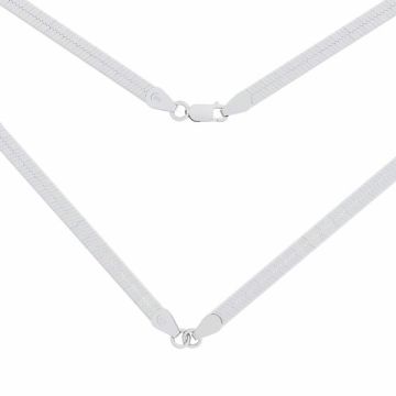 Base de la chaîne pour bracelet, MAG 050 CHAIN 60 40 cm*RH - Plaque avec Rhodium Blanc