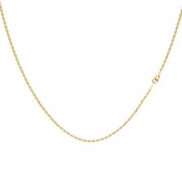 Necklace base, sterling silver 925, A 030 CHAIN 62 40 cm*18K - Light Yellow Gold Plated - 0,4 µm