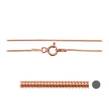 Snake chain*sterling silver 925*18K - Rose Gold Plated - 0,4 µm