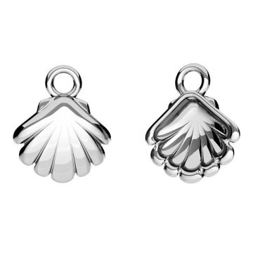 Ciondolo conchiglia*argento sterling 925*PT - Placcato in platino