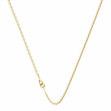 Necklace base, sterling silver 925, A 030 CHAIN 64 45 cm*18K - Light Yellow Gold Plated - 0,4 µm