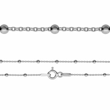 Anchor chain*sterling silver 925*PT - Platinum Plated