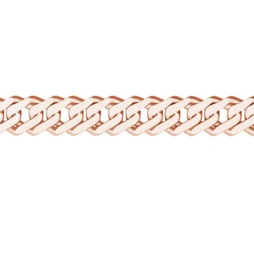 Rombo 4,3 mm Bulk-Kette*Sterlingsilber 925*18K – Rosévergoldet – 0,4 µm