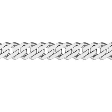 Rombo 4,3 mm Bulk-Kette*Sterlingsilber 925*PT – platiniert