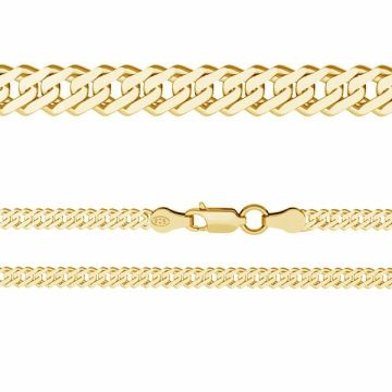 Rombo chain 0,4 cm*sterling silver 925*24K - Gold Plated - 0,4 µm