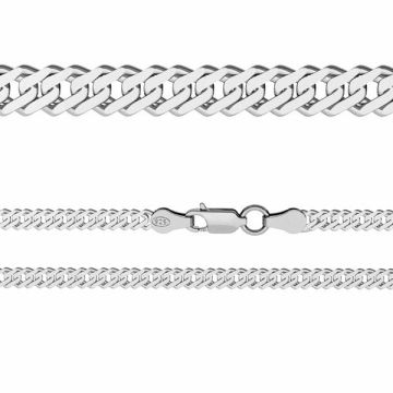 Rombo chain 0,4 cm*sterling silver 925*PT - Platinum Plated