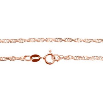 Anchor chain for celebrity necklace*sterling silver 925*18K - Rose Gold Plated - 0,4 µm