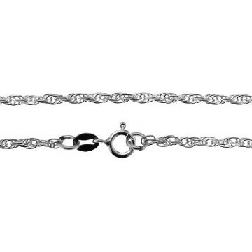 Anchor chain for celebrity necklace*sterling silver 925*RH - White Rhodium Plated