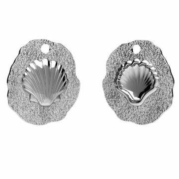 Ciondolo conchiglia*argento sterling 925*PT - Placcato in platino