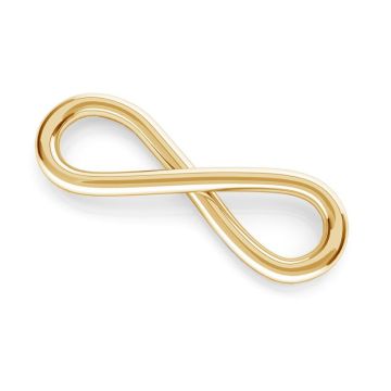 Zawieszka łącznik - znak nieskończoności*złoto AU 585*INFINITY 31 1x6,5x18 mm