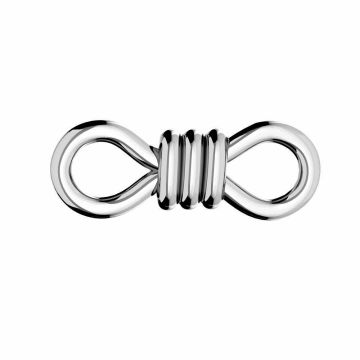 Colgante signo infinito*plata de ley 925*PT - Platinado