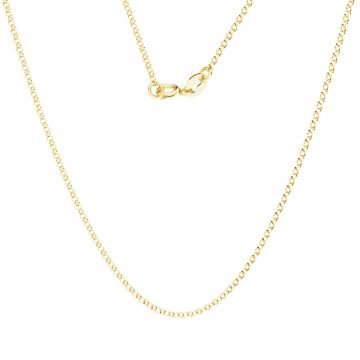 Round rolo chain*sterling silver 925*24K - Gold Plated - 0,4 µm