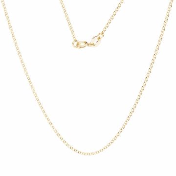 Round rolo chain*sterling silver 925*18K - Light Yellow Gold Plated - 0,4 µm