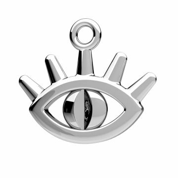 Colgante Ojo del Profeta, plata de ley 925, ODL-01215 13,7x15,6 mm*PT - Platinado